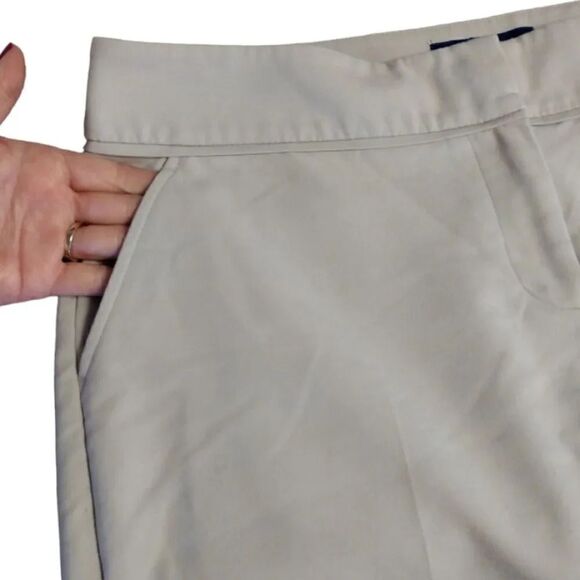 Apt 9 Light Beige Torie Midrise Straight Leg Capri Pants Size 12 - Picture 6 of 14